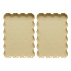 Pio市集 方形美耐皿餅乾托盤, 2個, 款式2