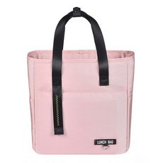 스퀘어 라이트 보온보냉가방, 핑크, 1개