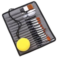 Allode 多合一刷具收納包 18件組 TYPE 01 黑色, 1套