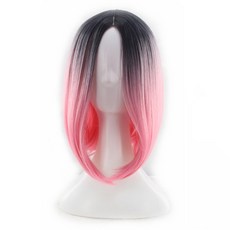 Deisoi 雙色Cosplay假髮, 1個, 粉紅色