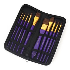 Allode 藝術家收納袋水彩畫筆組 TYPE 02 紫色, 1套