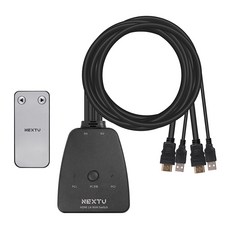 Nextu 2對1 4K 線材一體式 KVM切換器, 6902KSW