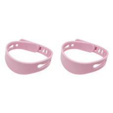 FLaiTO 矽膠粉彩防走失手環, 淺粉色, 2個