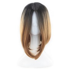 Deisoi 雙色Cosplay假髮, 1個, 棕色
