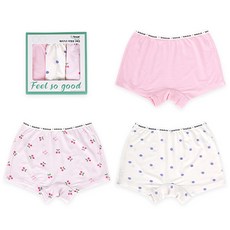 Maykids 女童 幼童 青少年 可愛風 莫代爾四角褲 3件組