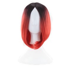 Deisoi 雙色Cosplay假髮, 1個, 橘紅色