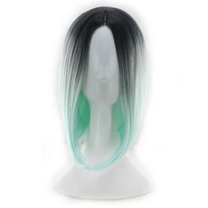 Deisoi 雙色Cosplay假髮, 1個, 薄荷綠