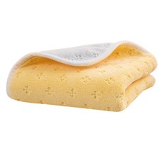 Sonio 花朵壓紋柔軟浴巾 70 x 140 cm, 1個, 02 黃色