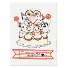 Hallmark 史努比生日祝賀立體卡 816179, 混色, 1個