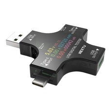 Nextu 5合1 USB C型 A型 電壓電流測量測試儀 NEXT-VA03, 1個, 單一商品