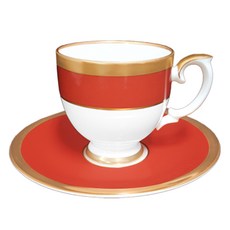 Weimar Pasión 咖啡杯 + 茶杯碟組, 紅色, 1個