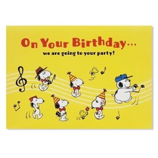 Hallmark 史努比生日快樂立體音效卡片 815196, 混合色, 1個