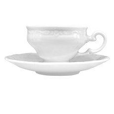 Weimar 義式濃縮咖啡杯 0.1L 單人套組, 經典白色, 1套