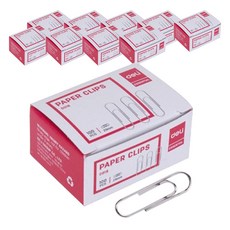 deLi 得力 Easy 銀色迴紋針 E0018, 100入, 10個
