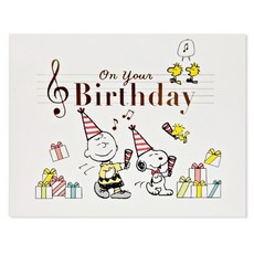 Hallmark 史努比 生日快樂 立體卡片 811563, 混合色, 1個