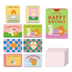 Monolike Unmatched Friends 生日快樂訊息卡片組, Series 1, 1套