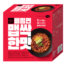 더미식 비빔면 맵싹한맛 140g, 2개