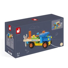 Janod DIY 工具卡車積木 17入, 混合色