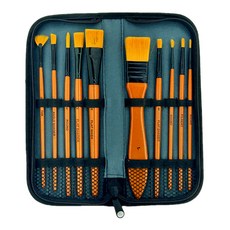 BERENYART 미술 화방 수채화 브러쉬 세트 초코라떼, 1호, 4#호, 6#호, 12#호, 1"#호, 3/4호, 6"#호, 1/4#호, 3/4#호, 1#호, 1세트