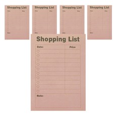 마켓감성 계획 리스트 노트, 목록, 5개, 1개입