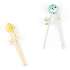 Edison Friends兒童訂製右手筷子 2種, 艾迪諾 + 德奇, 1套