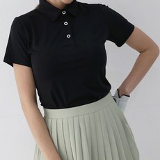 MINEFLOW 女款 PTW 後線條短袖翻領T恤