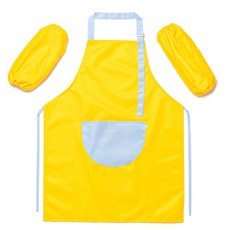 minhwashop 兒童美術圍裙 10件組 I230029A, 1套, 黃色