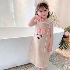 Starbean 動物無袖浴袍髮帶組