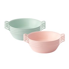廚房大師 擺盤派對麥片碗 4款 x 2入組 小號, 1套, 綠色, 粉紅色