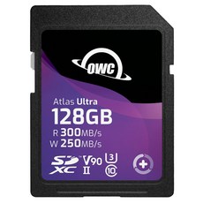 OWC SDXC UHS-II 300MB/s Atlas Ultra SD V90 SD 高效能記憶卡 OWCSDV90U0128, 128GB