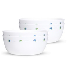 Bacile 洋甘菊冷麵碗, 白色, 4個