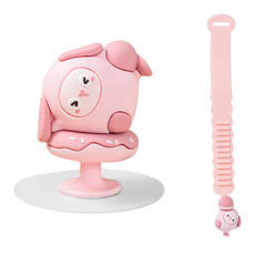 李賢 馬桶坐墊提把 + 馬桶蓋提把套組, 粉紅色