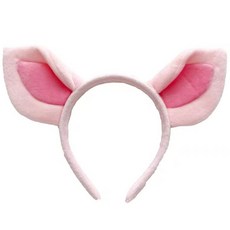 미미파티 동물 파티 생일 인싸 놀이공원 체육대회 운동회 머리띠, 피그, 1개