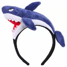 Mii Mii Party 動物 派對 生日 網紅 遊樂園 體育大會 運動會 髮箍, 1個, 鯊魚