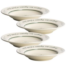 TINNY BLANC 字母農夫市集義大利麵碗 24cm, 4個, 混合色