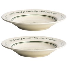 TINNY BLANC 字母農夫市集義大利麵碗 24cm, 2個, 混合色