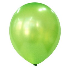 PartyShow 進口珠光氣球 30cm 100入, 1個, 草綠色