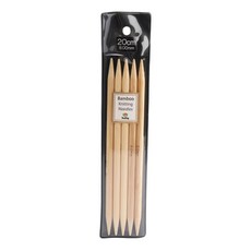 튤립 브랜드얀 대나무 장갑바늘 20cm 5p, 1개