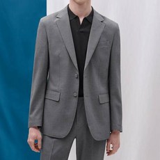 男士基本款素色春夏彈力西裝外套