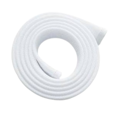 Greedy Farmers 拉鍊式電線整理管套 電腦電視網路線理線器 1.8m, 1個, 白色