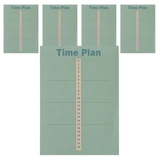 Maket Gamseong 計畫清單筆記本, 1入, 每日時間表, 5個