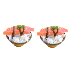Rinablue日本料理蓋飯丼飯模型 5cm 2入, 牛肉壽司