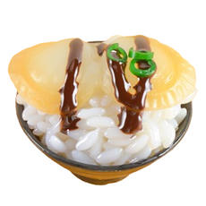 리나블루 일식당 덮밥 돈부리 모형 5cm, 바지락초밥