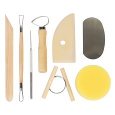 Khohimo 陶藝黏土塑形工具8件組 3W281, 1套