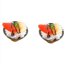 Rinablue 日式餐廳蓋飯丼飯模型 5公分 2入, 貝類壽司