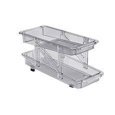 Block Mart 冰箱可伸縮罐裝收納架, 1個, 灰色