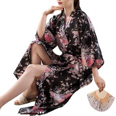 Kumal 日式浴袍, 1個, 黑色