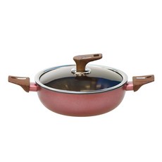 Silvat IH爐適用Signature系列附蓋雙耳湯鍋, 1組, 24cm, 酒紅色