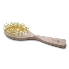 RIKEI Iris木質針梳 寬6公分 x 總長23公分, 1個, 棕色