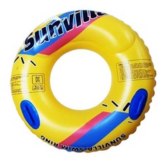 DYC-SPORTS 兒童游泳戲水圓形泳圈 85cm, 1個, 黃色